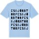 Blue Soul t-shirt med Esbjörntorp ordlek t-shirt