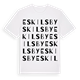 White t-shirt med Eskilsby ordlek t-shirt
