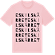 Pink Cotton t-shirt med Eskilskärret ordlek t-shirt