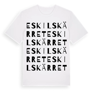Eskilskärret ordlek t-shirt – ekologisk bomull t-shirt från Pinshirt
