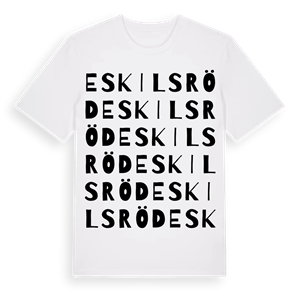 Eskilsröd ordlek t-shirt – ekologisk bomull t-shirt från Pinshirt