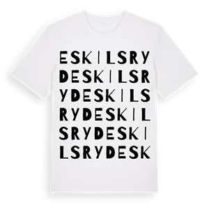 Eskilsryd ordlek t-shirt – ekologisk bomull t-shirt från Pinshirt