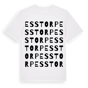 Esstorp ordlek t-shirt – ekologisk bomull t-shirt från Pinshirt
