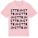 Pink Cotton t-shirt med Ettrum ordlek t-shirt