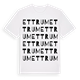 White t-shirt med Ettrum ordlek t-shirt