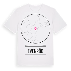 Evenröd t-shirt – ekologisk bomull t-shirt från Pinshirt