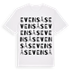 White t-shirt med Evensås ordlek t-shirt