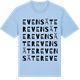 Blue Soul t-shirt med Evensäter ordlek t-shirt