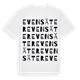 White t-shirt med Evensäter ordlek t-shirt
