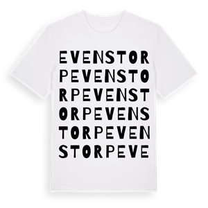 Evenstorp ordlek t-shirt – ekologisk bomull t-shirt från Pinshirt
