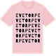 Pink Cotton t-shirt med Evetorp ordlek t-shirt