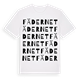 White t-shirt med Fädernet ordlek t-shirt