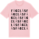 Pink Cotton t-shirt med Fågelås ordlek t-shirt