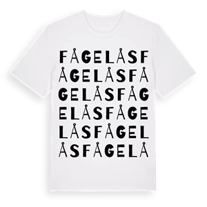 Fågelås ordlek t-shirt – ekologisk bomull t-shirt från Pinshirt
