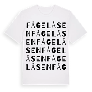 Fågelåsen ordlek t-shirt – ekologisk bomull t-shirt från Pinshirt