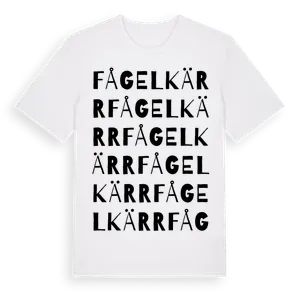 Fågelkärr ordlek t-shirt – ekologisk bomull t-shirt från Pinshirt