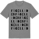 Mid Heather Gray t-shirt med Fågelliden ordlek t-shirt