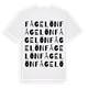 White t-shirt med Fågelön ordlek t-shirt