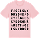 Pink Cotton t-shirt med Fågelskyddsområdet ordlek t-shirt