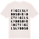 Vintage White t-shirt med Fågelskyddsområdet ordlek t-shirt
