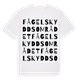 Fågelskyddsområdet ordlek t-shirt