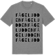 Mid Heather Gray t-shirt med Fågeludden ordlek t-shirt