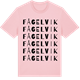 Pink Cotton t-shirt med Fågelvik ordlek t-shirt