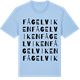 Blue Soul t-shirt med Fågelviken ordlek t-shirt