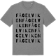 Mid Heather Gray t-shirt med Fågelviken ordlek t-shirt
