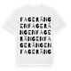 White t-shirt med Fagerängen ordlek t-shirt