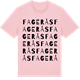Pink Cotton t-shirt med Fagerås ordlek t-shirt
