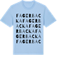 Blue Soul t-shirt med Fagerbacka ordlek t-shirt