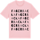 Pink Cotton t-shirt med Fagerbacka ordlek t-shirt