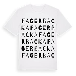Fagerbacka ordlek t-shirt – ekologisk bomull t-shirt från Pinshirt