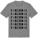Mid Heather Gray t-shirt med Fagerdal ordlek t-shirt