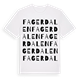 White t-shirt med Fagerdalen ordlek t-shirt