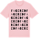 Pink Cotton t-shirt med Fagered ordlek t-shirt