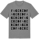 Mid Heather Gray t-shirt med Fagered ordlek t-shirt