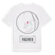 White t-shirt med Fagered t-shirt