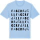Blue Soul t-shirt med Fagerfjäll ordlek t-shirt