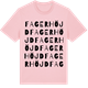 Pink Cotton t-shirt med Fagerhöjd ordlek t-shirt