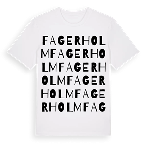 Fagerholm ordlek t-shirt – ekologisk bomull t-shirt från Pinshirt