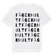 White t-shirt med Fägerhult ordlek t-shirt