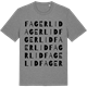 Mid Heather Gray t-shirt med Fagerlid ordlek t-shirt