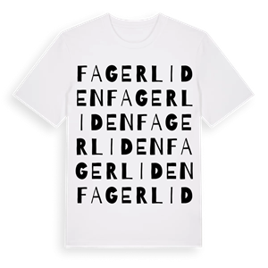 Fagerliden ordlek t-shirt – ekologisk bomull t-shirt från Pinshirt
