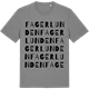 Mid Heather Gray t-shirt med Fagerlunden ordlek t-shirt