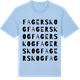 Blue Soul t-shirt med Fagerskog ordlek t-shirt