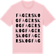 Pink Cotton t-shirt med Fagerskog ordlek t-shirt