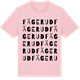 Pink Cotton t-shirt med Fägerud ordlek t-shirt
