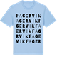 Blue Soul t-shirt med Fagervik ordlek t-shirt